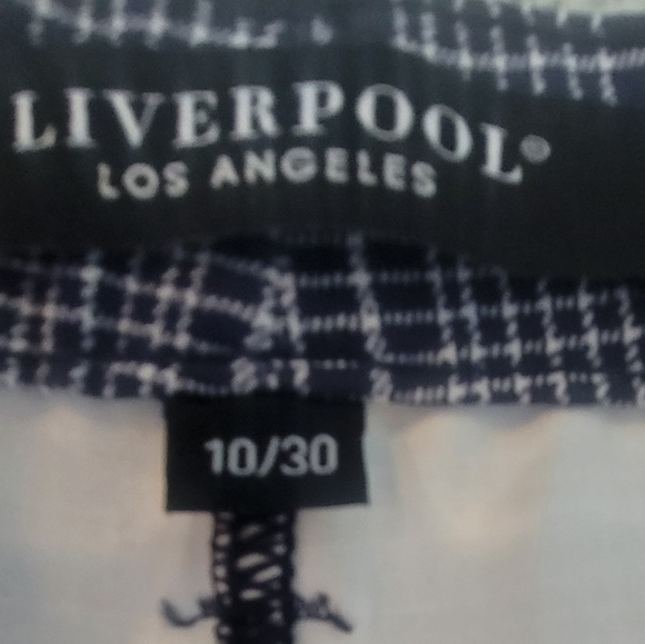 LIVERPOOL JEANS COMPANY MADONNA SLIM ANKLE PLAID PANTS / TROUSERS - Picture 5 of 7